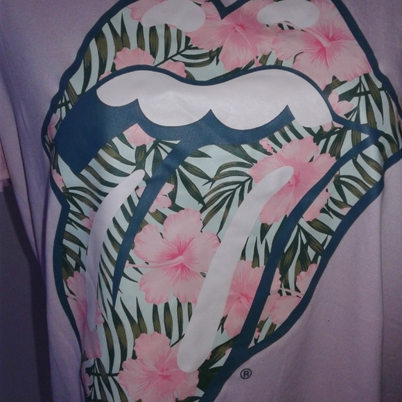 NWT The Rolling Stones Lips tongue rock XS t shirt - Picture 2 of 4